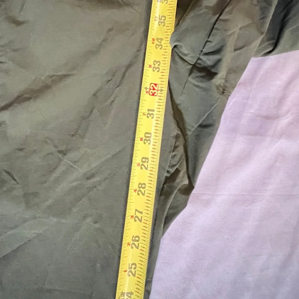 Pashko Mens Olive Green Cargo Pants Elastic Waist Drawstring Outdoor Size XL